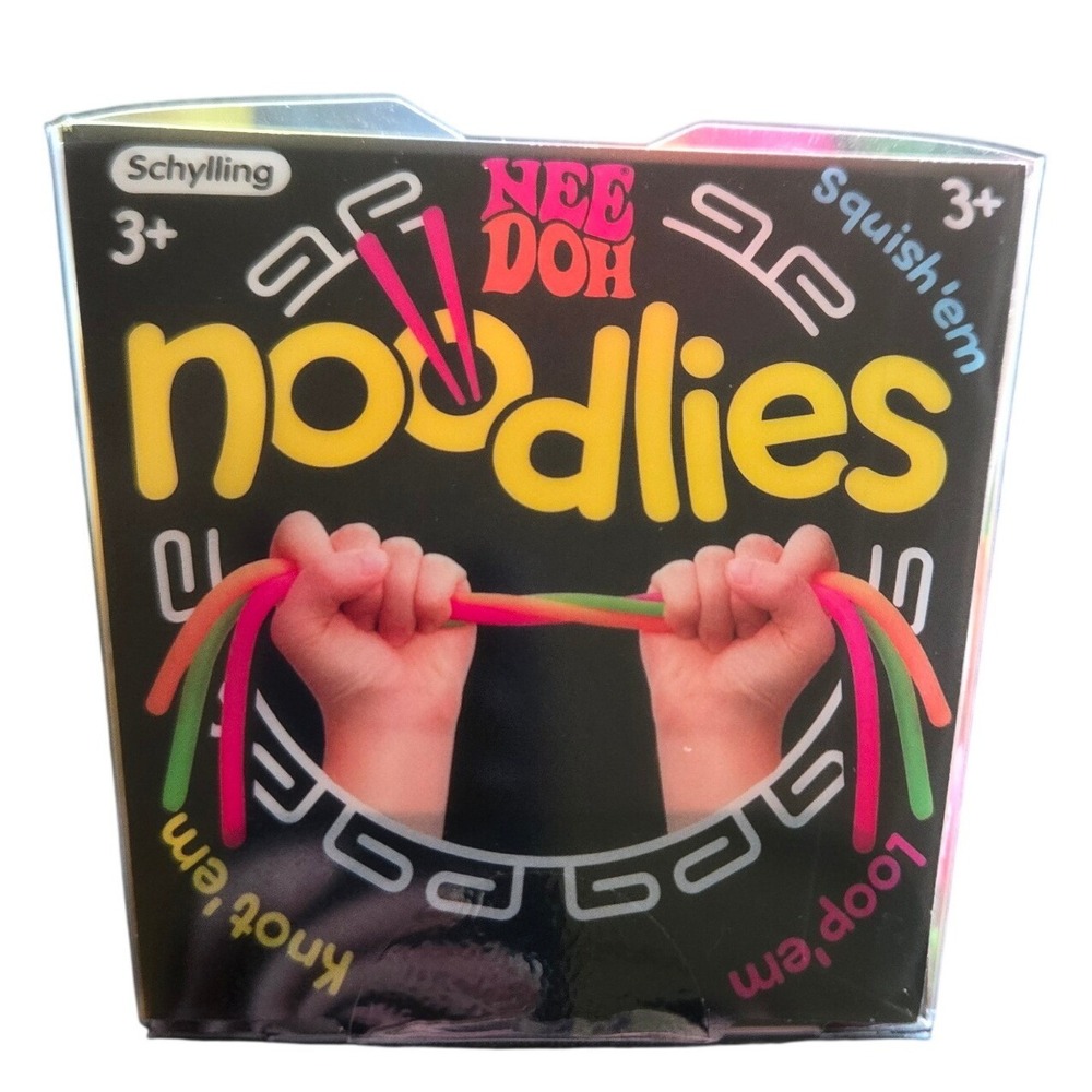 Schylling NeeDoh Noodlies Kids OS Multicolor New Fidget Sensory Toy 21190FS